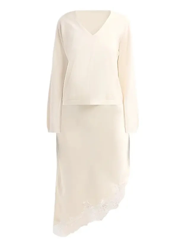 dh New York Women's Isa Wool Sweater & Satin Midi Dress