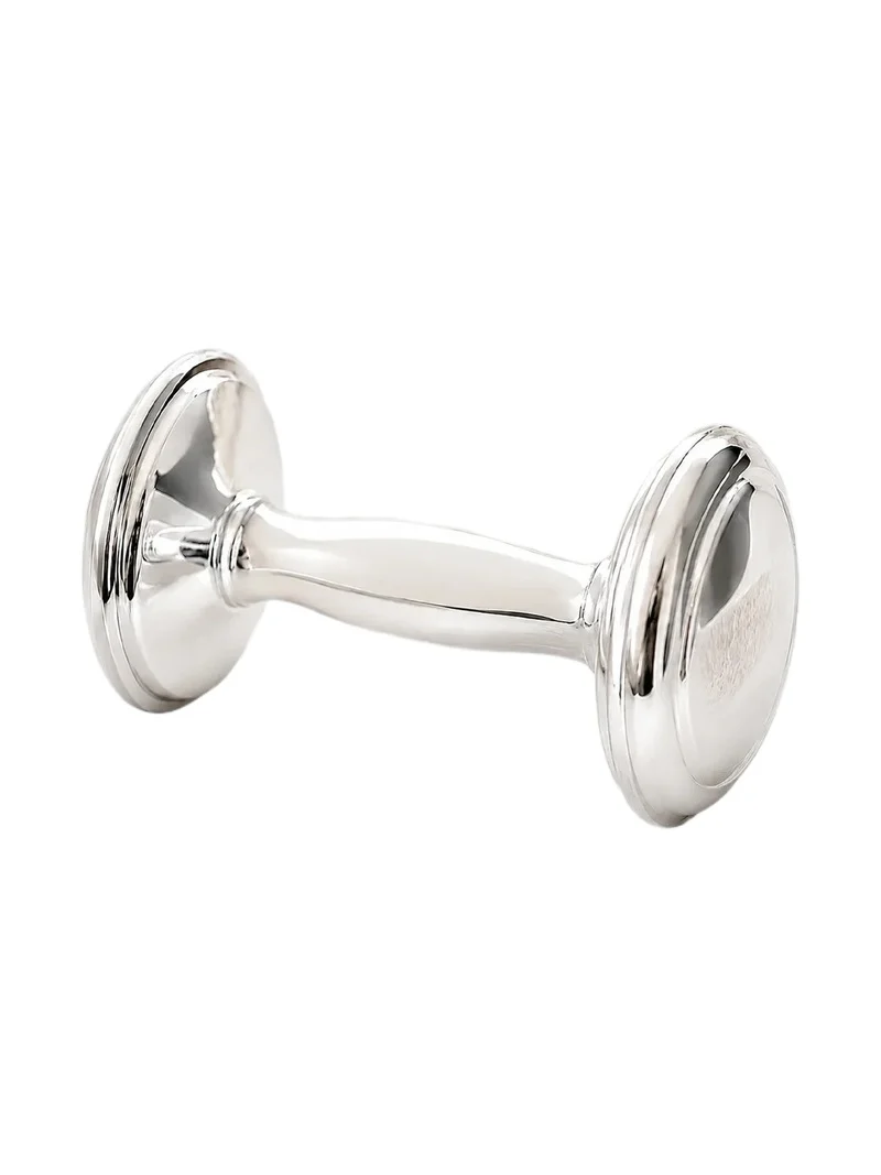 Cunill Unisex Sterling Silver Barbell Baby Rattle