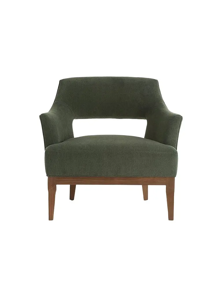 Arteriors Laurette Performance Chenille Chair - Green | Image 1 Arteriors Laurette Performance Chenille Chair - Green | Image 1