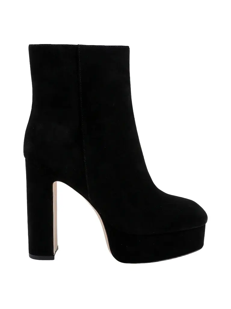 L'Agence Women's Soho 30MM Suede Platform Ankle Boots