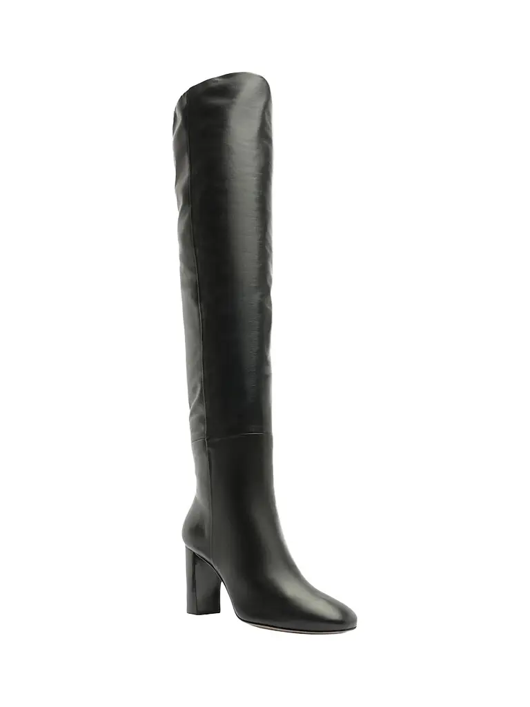 Alexandre Birman Women's Anna Slouch 70MM Leather Boots - Black | Image 1 Alexandre Birman Women's Anna Slouch 70MM Leather Boots - Black | Image 1