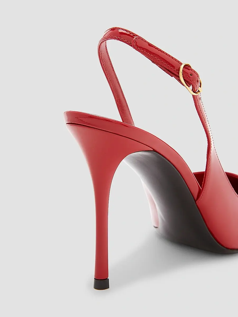Dolce & Gabbana Women's Vernice 90MM Leather Stiletto Slingback Pumps | Thumbnail 6 Dolce & Gabbana Women's Vernice 90MM Leather Stiletto Slingback Pumps | Thumbnail 6