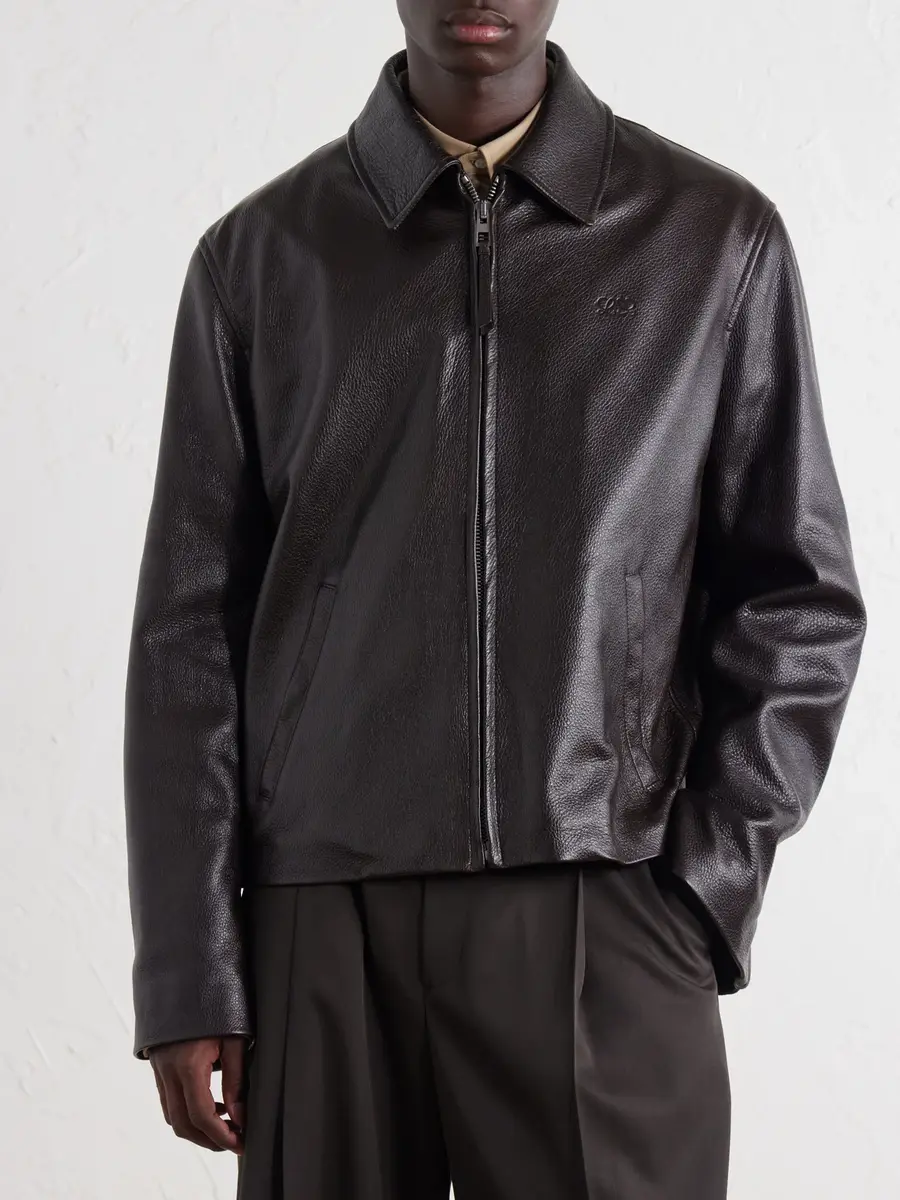Loewe Full-Grained Leather Jacket - Men | Thumbnail 3 Loewe Full-Grained Leather Jacket - Men | Thumbnail 3