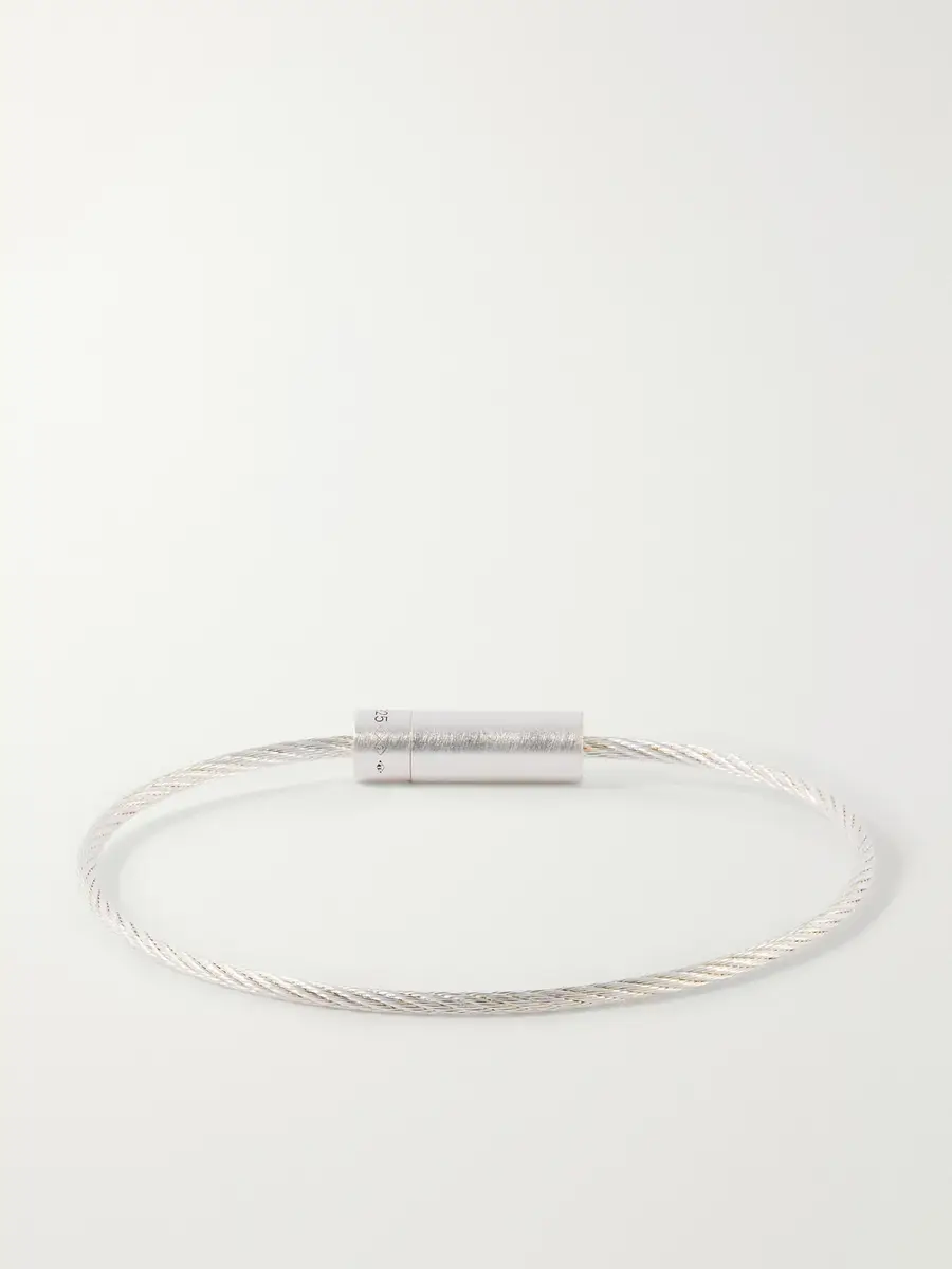LE GRAMME 7g Brushed Sterling Silver Cable Bracelet - Men | Thumbnail 3 LE GRAMME 7g Brushed Sterling Silver Cable Bracelet - Men | Thumbnail 3