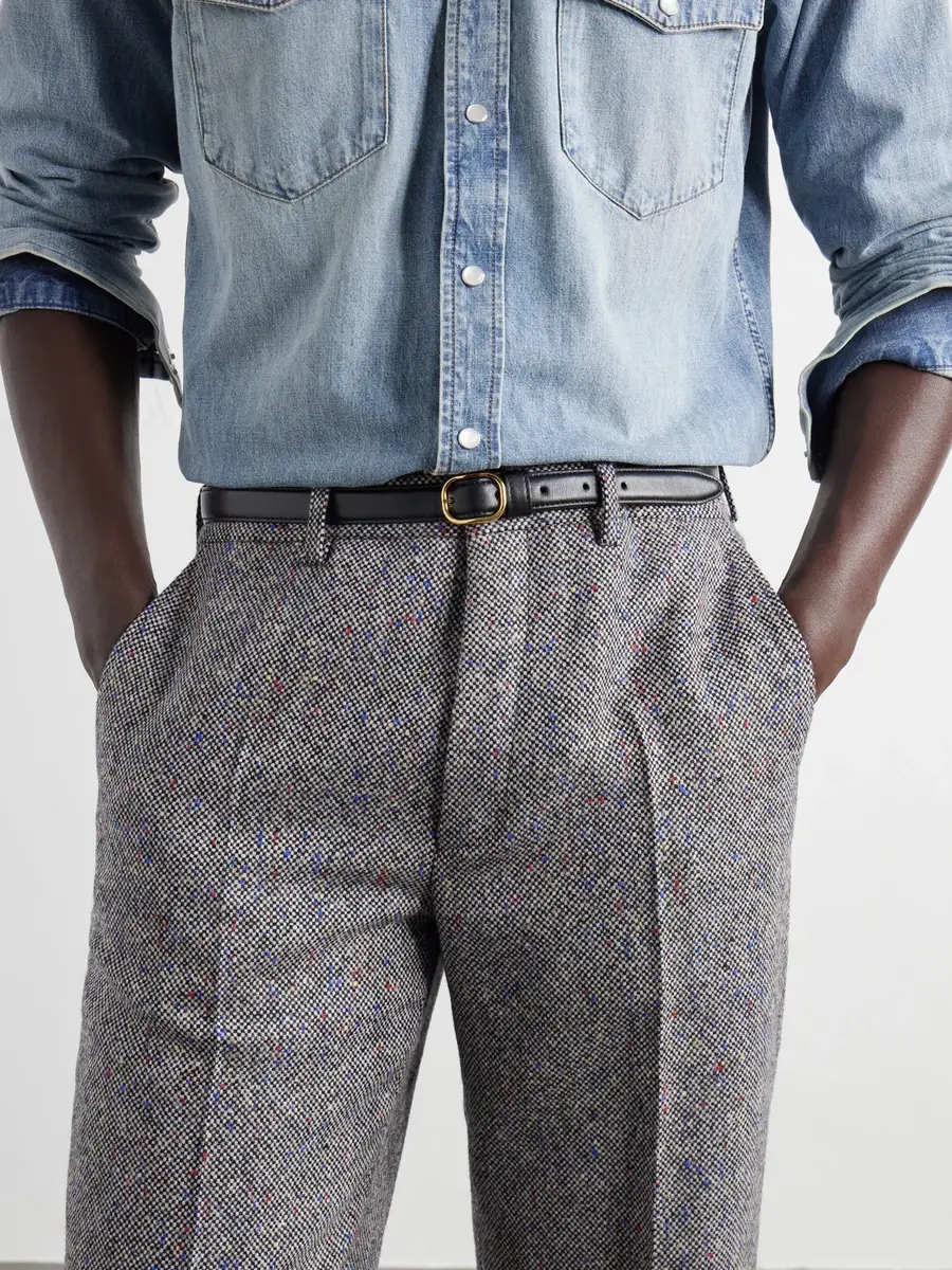 Husbands 1.5cm Leather Belt - Men | Thumbnail 2