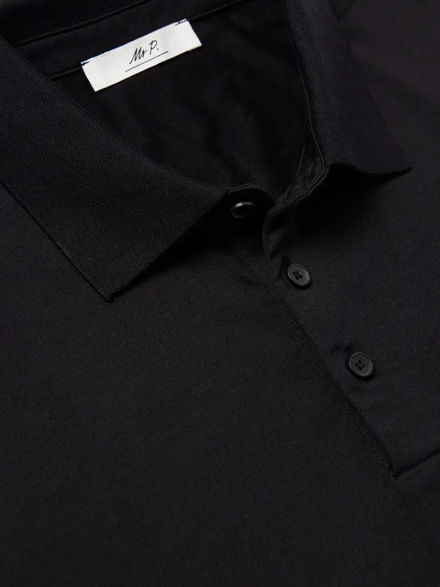 MR P. Silk and Cotton-Blend Polo Shirt - Men | Thumbnail 6 MR P. Silk and Cotton-Blend Polo Shirt - Men | Thumbnail 6