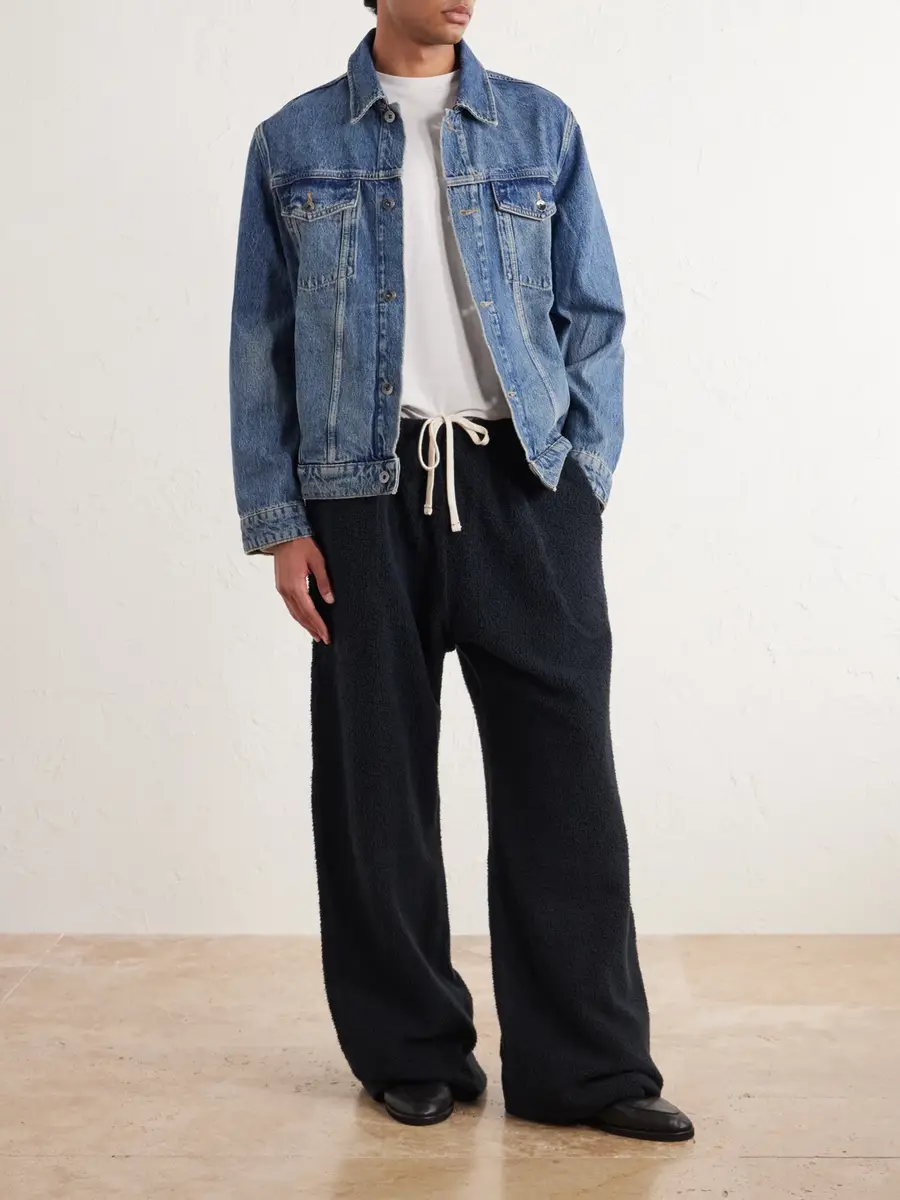 Les Tien Straight-Leg Cotton-Fleece Sweatpants - Men | Thumbnail 2 Les Tien Straight-Leg Cotton-Fleece Sweatpants - Men | Thumbnail 2