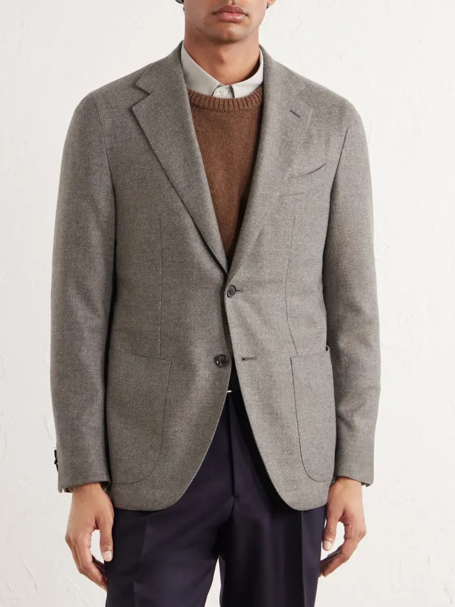 Caruso Aida Wool and Cashmere-Blend Twill Blazer - Men | Thumbnail 3