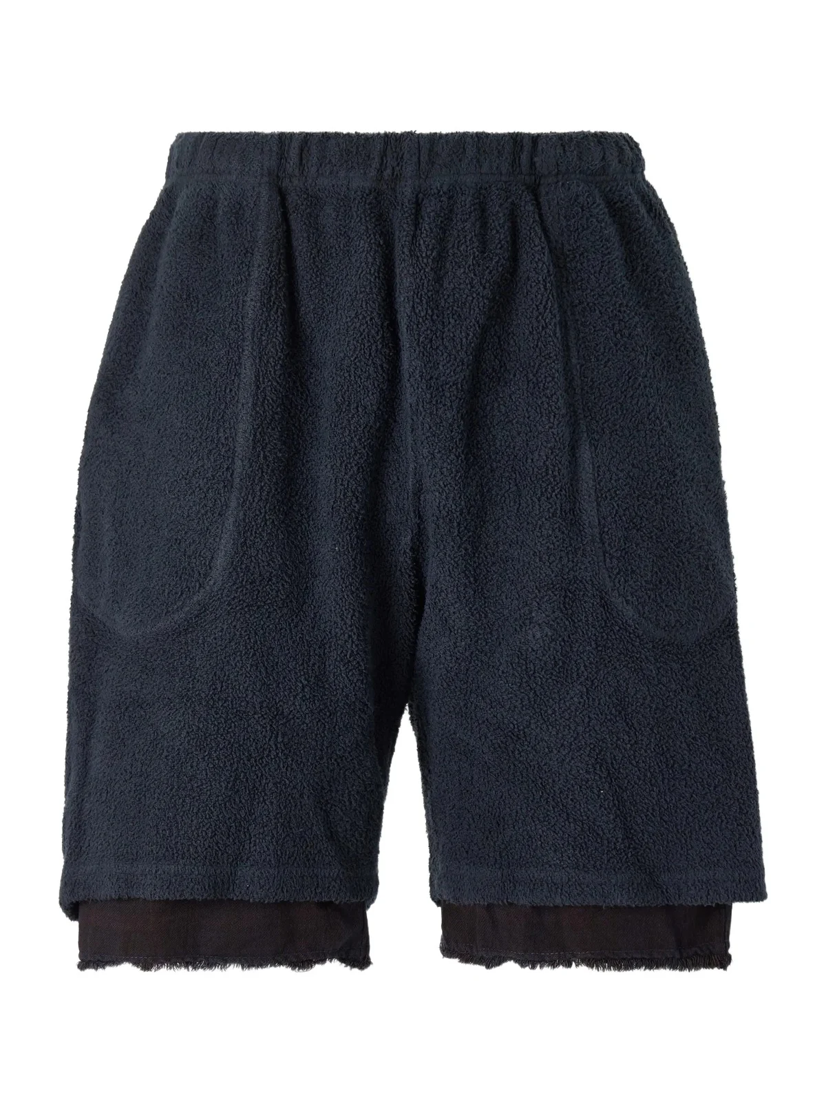 Les Tien Straight-Leg Cotton-Fleece Drawstring Shorts - Men