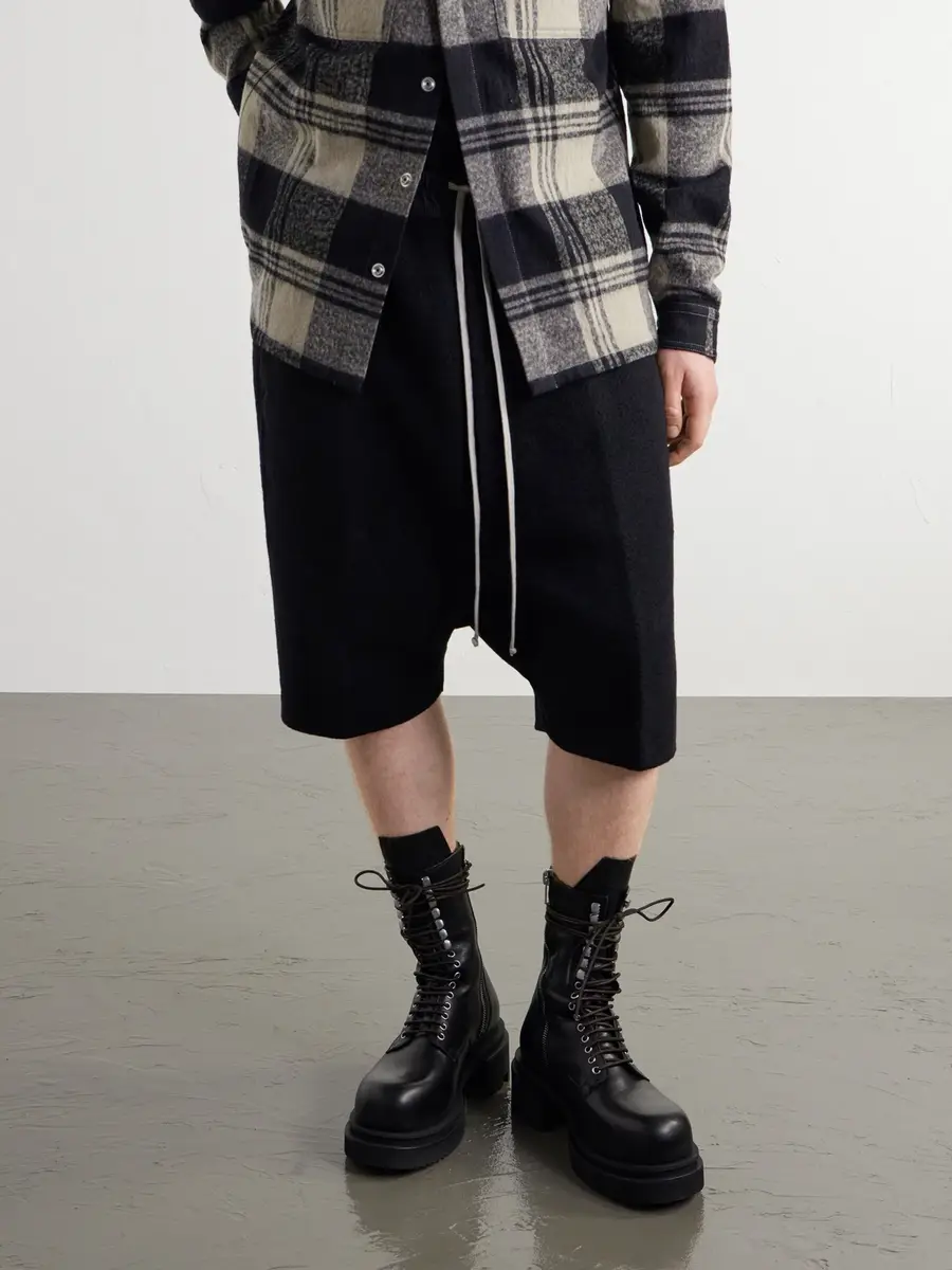 Rick Owens Bogun Leather Lace-up Boots - Men | Thumbnail 2