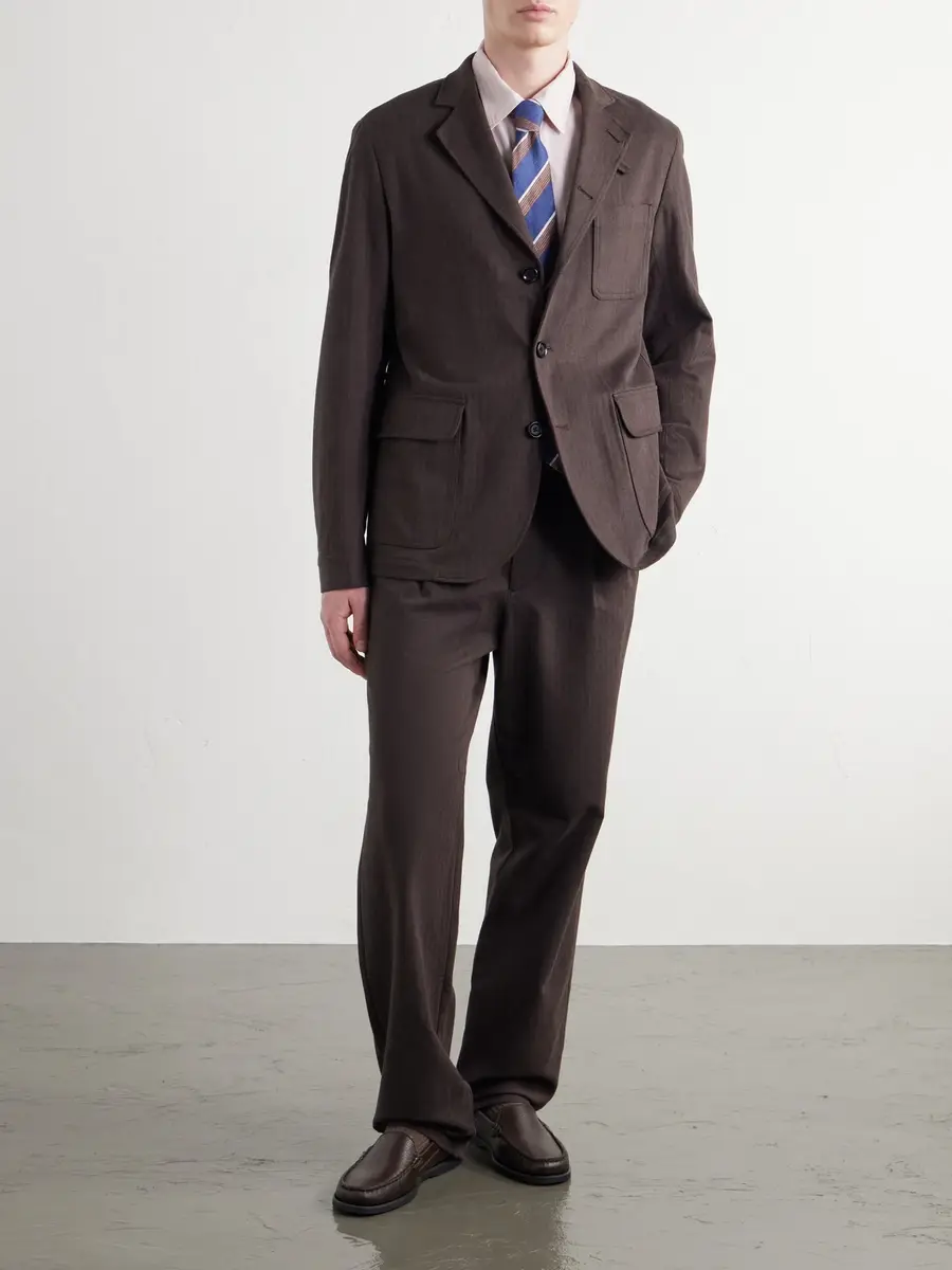 Oliver Spencer Solms Cotton-Blend Herringbone Suit Jacket - Men | Thumbnail 2 Oliver Spencer Solms Cotton-Blend Herringbone Suit Jacket - Men | Thumbnail 2
