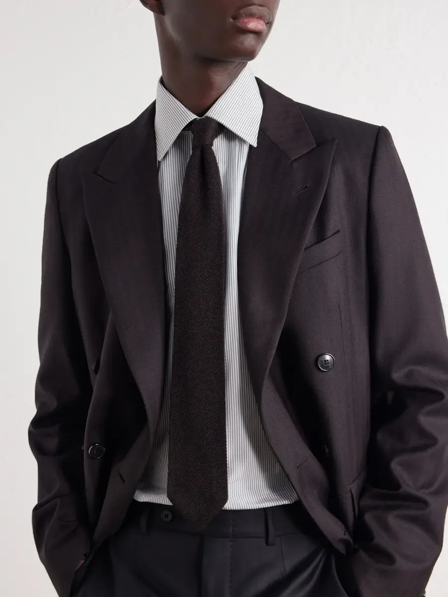 Zegna 6.5cm Knitted Cashmere Tie - Men | Thumbnail 2