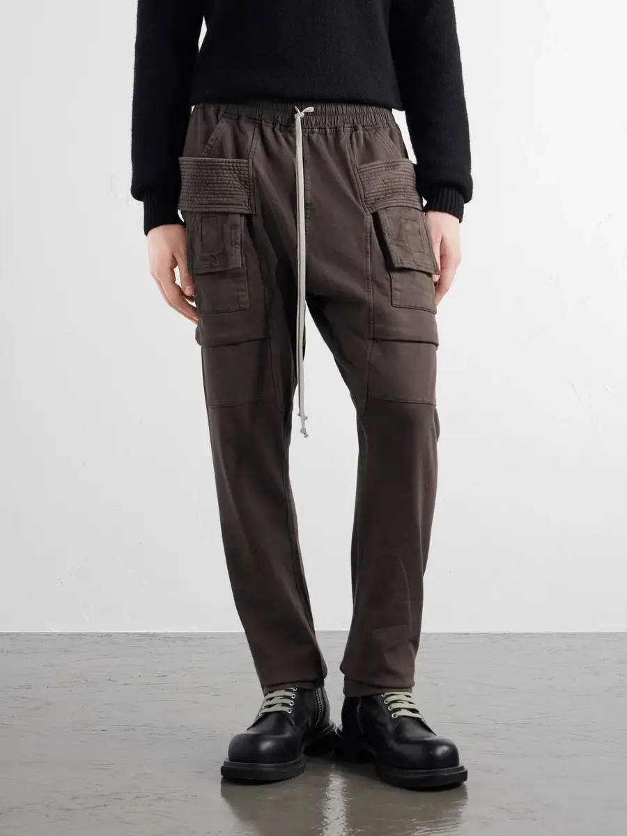 DRKSHDW by Rick Owens Creatch Tapered Cotton-Jersey Sweatpants - Men | Thumbnail 3 DRKSHDW by Rick Owens Creatch Tapered Cotton-Jersey Sweatpants - Men | Thumbnail 3