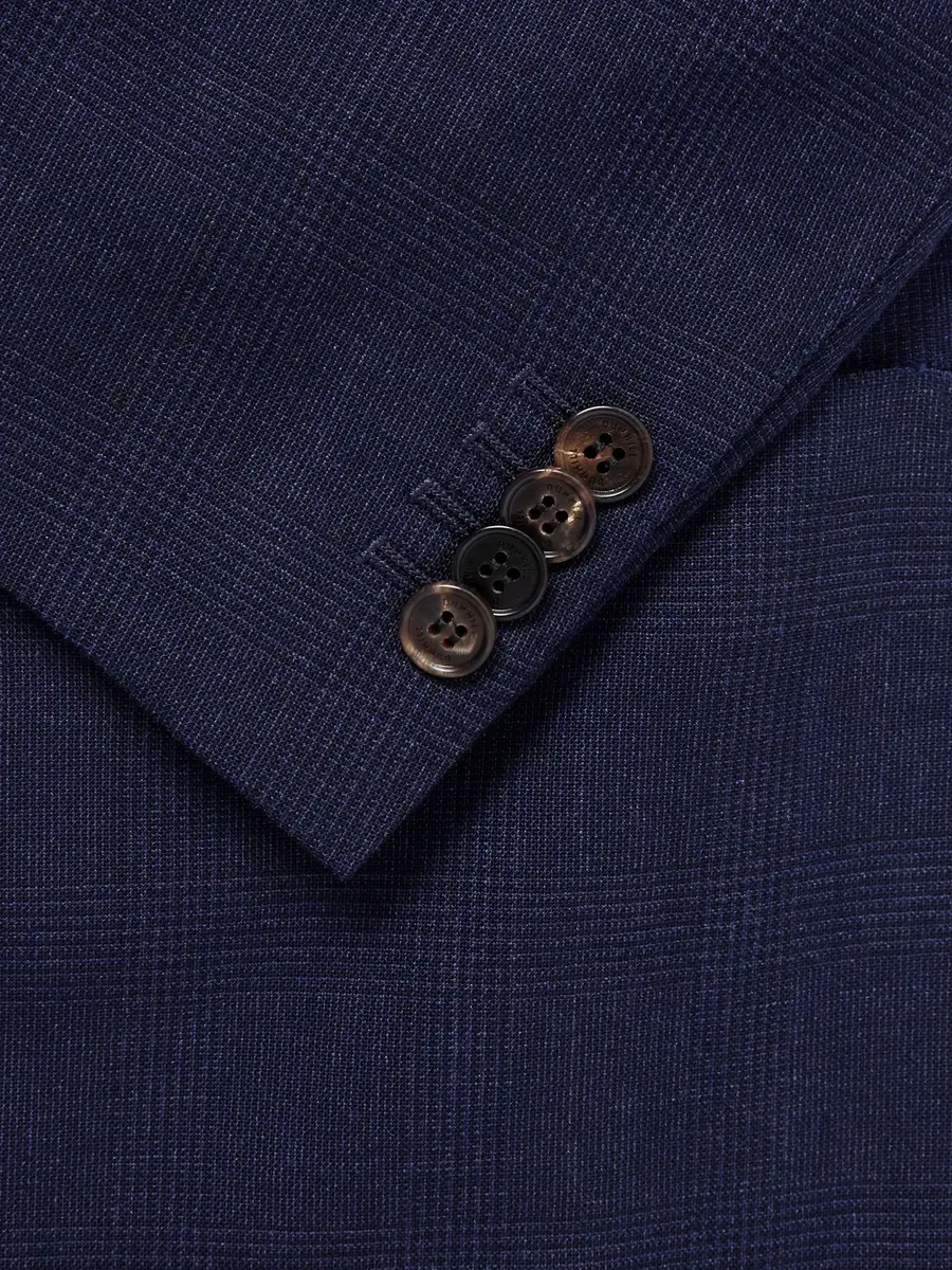 dunhill Prince of Wales Checked Wool and Mohair-Blend Blazer - Men | Thumbnail 6 dunhill Prince of Wales Checked Wool and Mohair-Blend Blazer - Men | Thumbnail 6