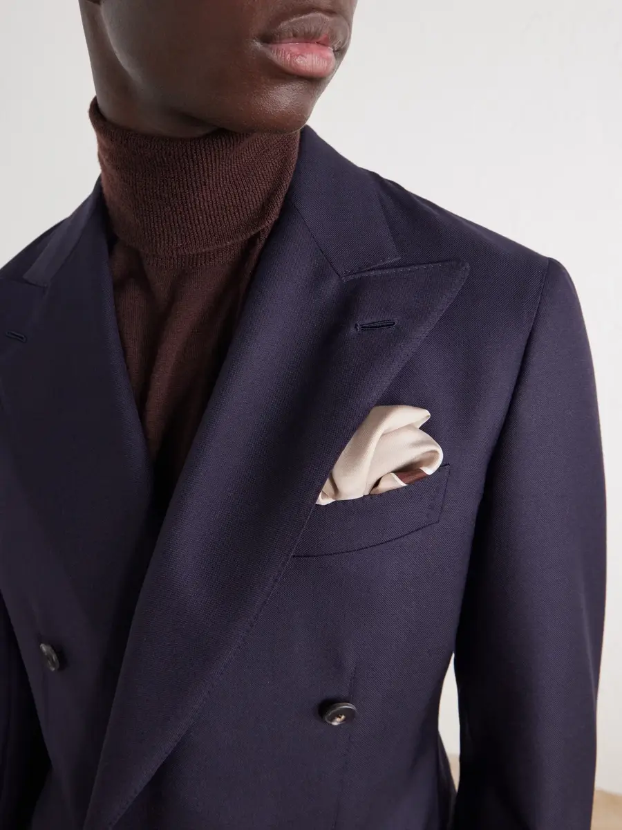 Zegna Printed Silk-Twill Pocket Square - Men | Thumbnail 2