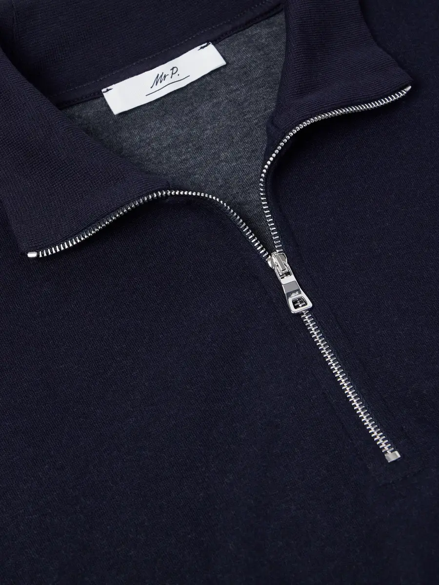 MR P. Cotton-Blend Double-Faced Jersey Half-Zip Sweatshirt - Men | Thumbnail 6
