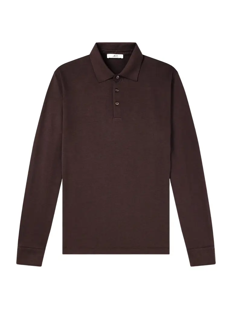 MR P. Silk and Cotton-Blend Polo Shirt - Men | Image 1 MR P. Silk and Cotton-Blend Polo Shirt - Men | Image 1
