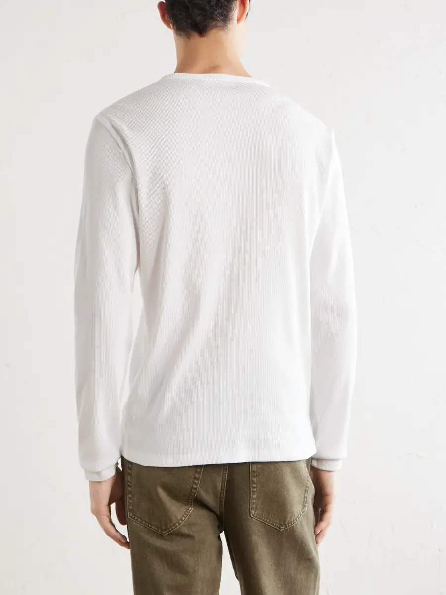 MR P. Ribbed Organic Cotton Henley T-Shirt - Men | Thumbnail 4 MR P. Ribbed Organic Cotton Henley T-Shirt - Men | Thumbnail 4