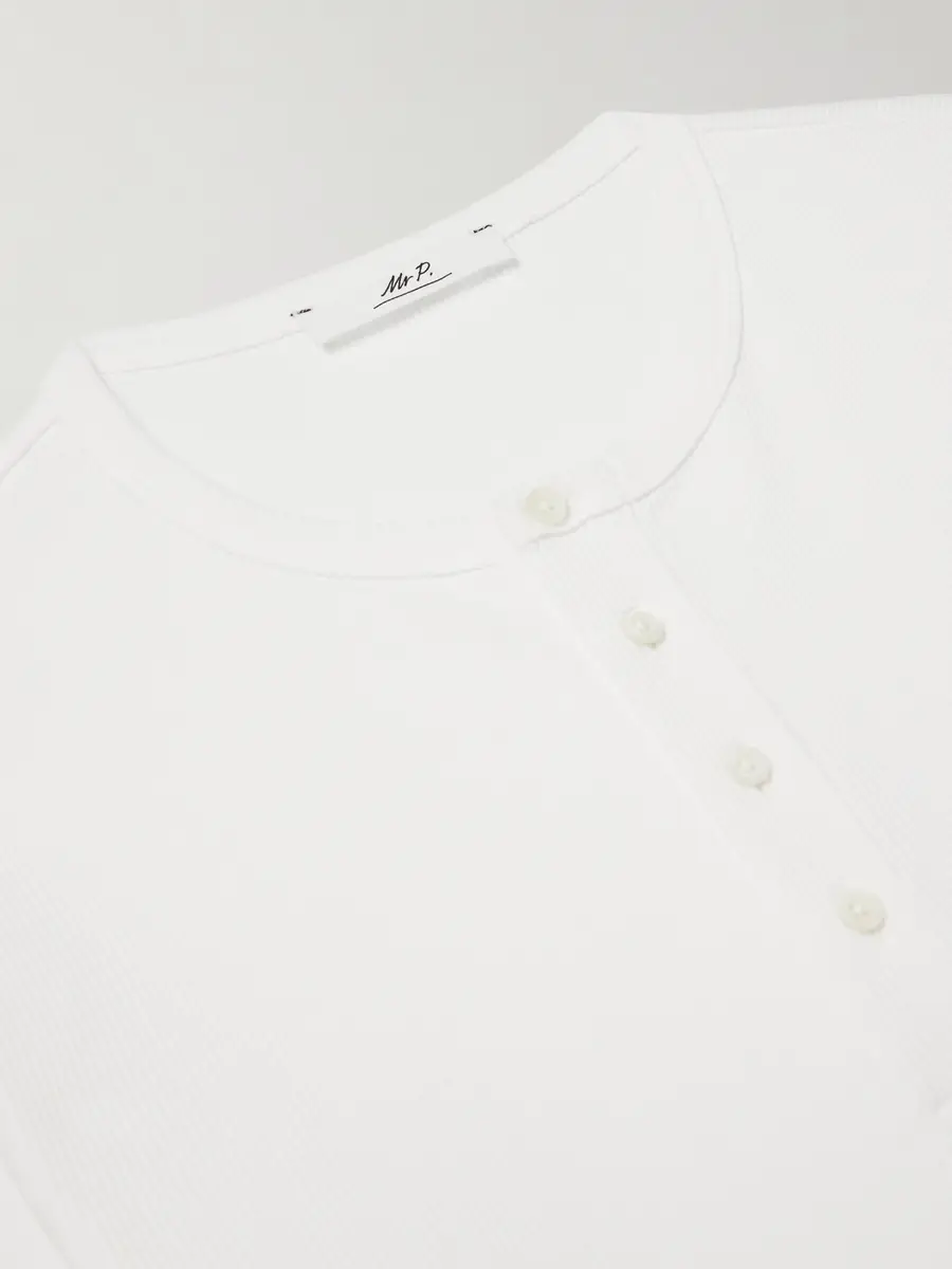 MR P. Ribbed Organic Cotton Henley T-Shirt - Men | Thumbnail 6 MR P. Ribbed Organic Cotton Henley T-Shirt - Men | Thumbnail 6
