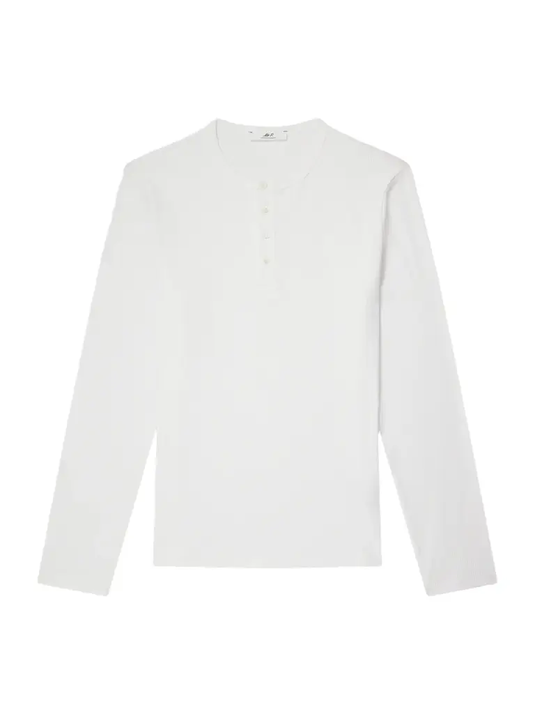 MR P. Ribbed Organic Cotton Henley T-Shirt - Men | Image 1 MR P. Ribbed Organic Cotton Henley T-Shirt - Men | Image 1
