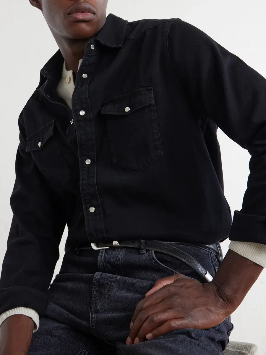 MR P. Western Denim Shirt - Men | Thumbnail 5 MR P. Western Denim Shirt - Men | Thumbnail 5