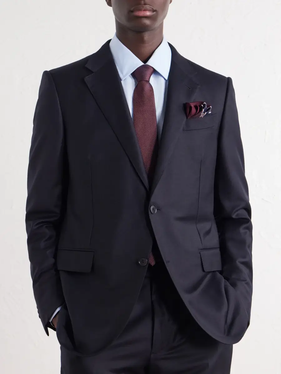 Zegna 8cm Silk-Twill Tie - Men | Thumbnail 2 Zegna 8cm Silk-Twill Tie - Men | Thumbnail 2