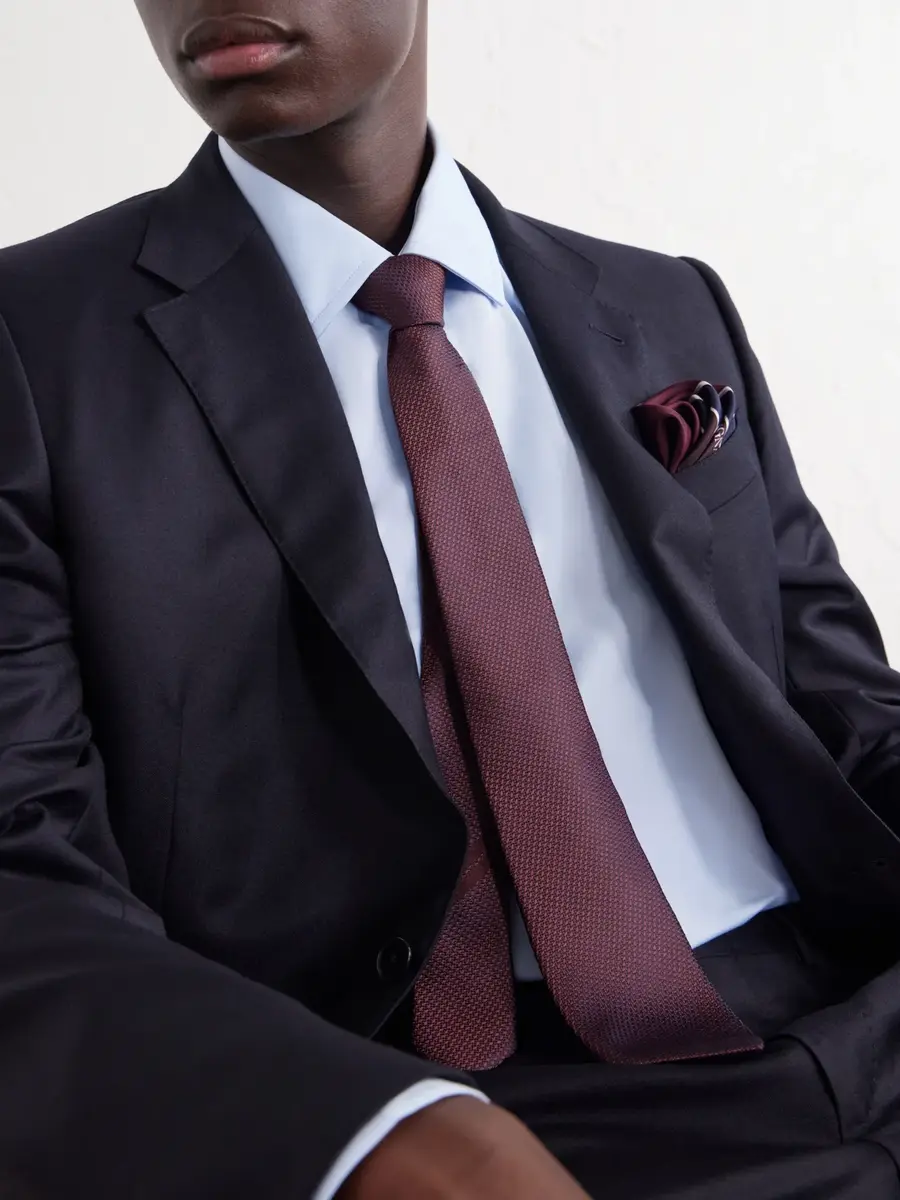Zegna 8cm Silk-Twill Tie - Men | Thumbnail 3 Zegna 8cm Silk-Twill Tie - Men | Thumbnail 3
