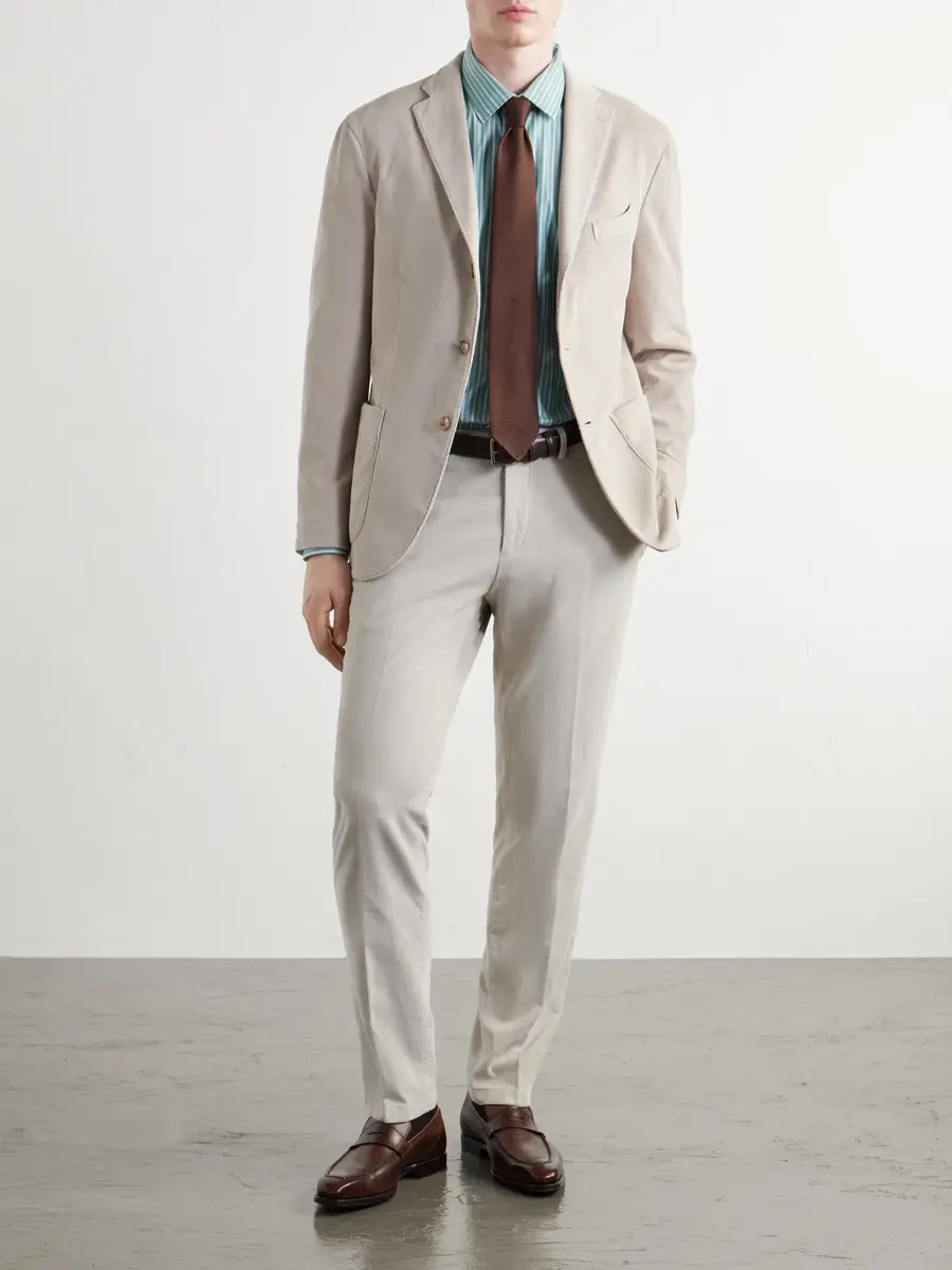 Boglioli Straight-Leg Cotton-Blend Corduroy Suit Trousers - Men | Thumbnail 2 Boglioli Straight-Leg Cotton-Blend Corduroy Suit Trousers - Men | Thumbnail 2