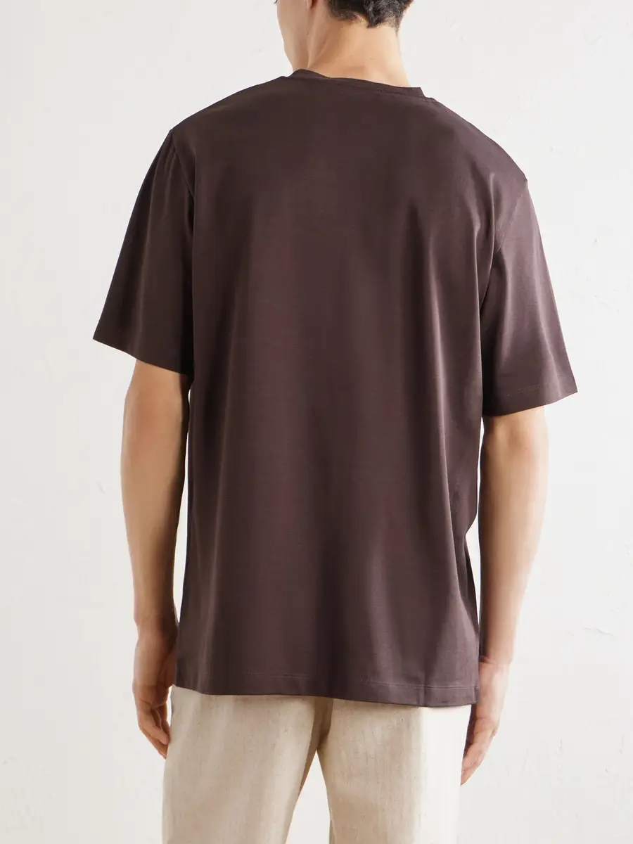 MR P. Silk and Cotton-Blend T-Shirt - Men | Thumbnail 4