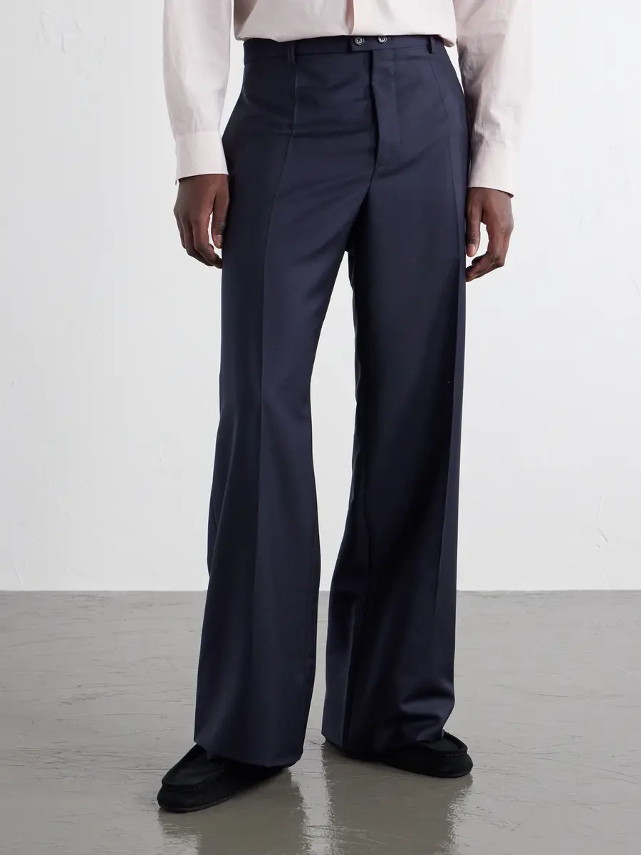 Jil Sander Straight-Leg Wool and Mohair-Blend Trousers - Men | Thumbnail 3