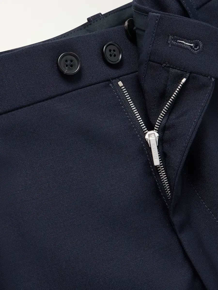 Jil Sander Straight-Leg Wool and Mohair-Blend Trousers - Men | Thumbnail 6