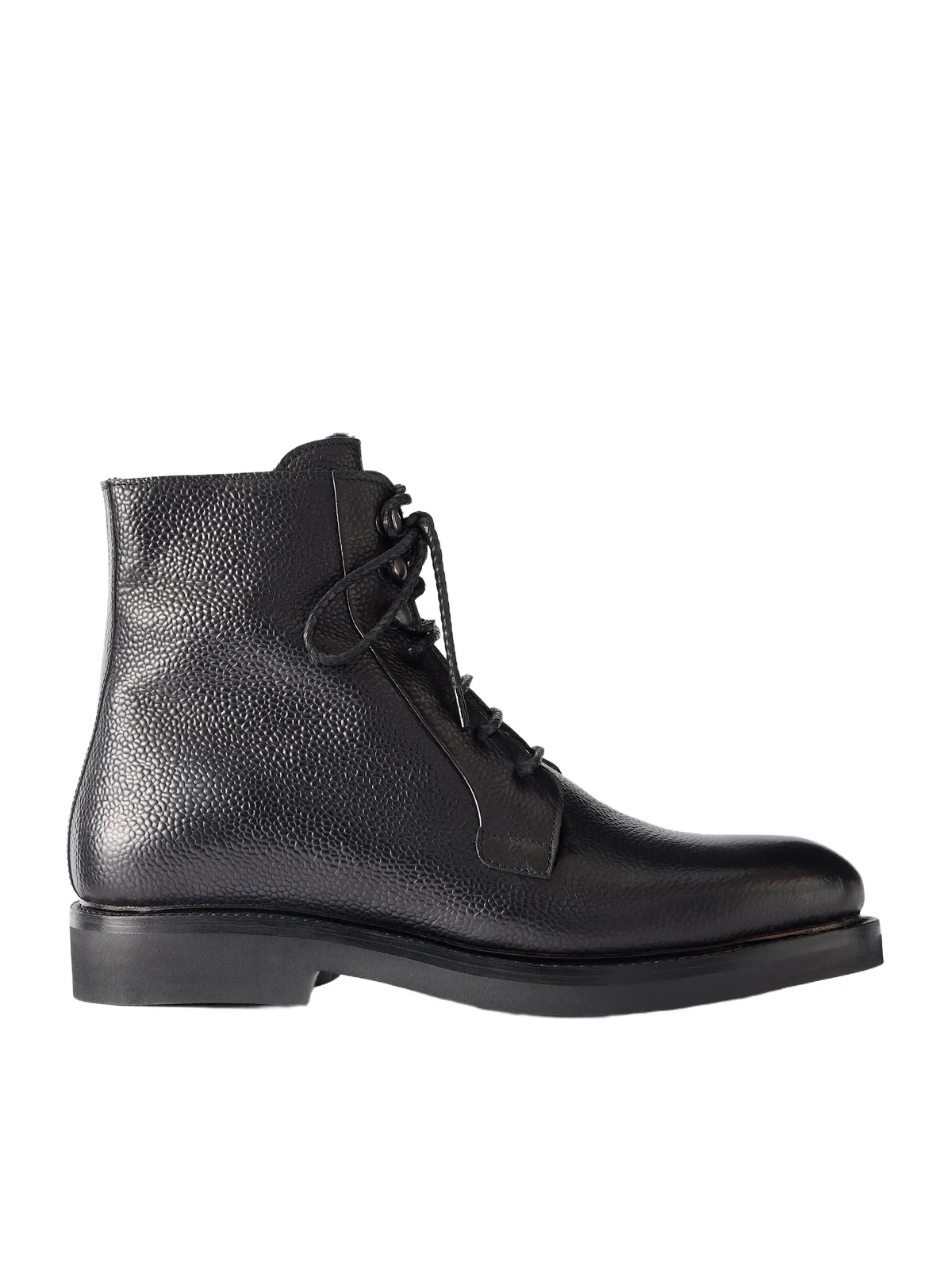 Shearling-Lined Full-Grain Leather Lace-Up Boots - Men Shearling-Lined Full-Grain Leather Lace-Up Boots - Men