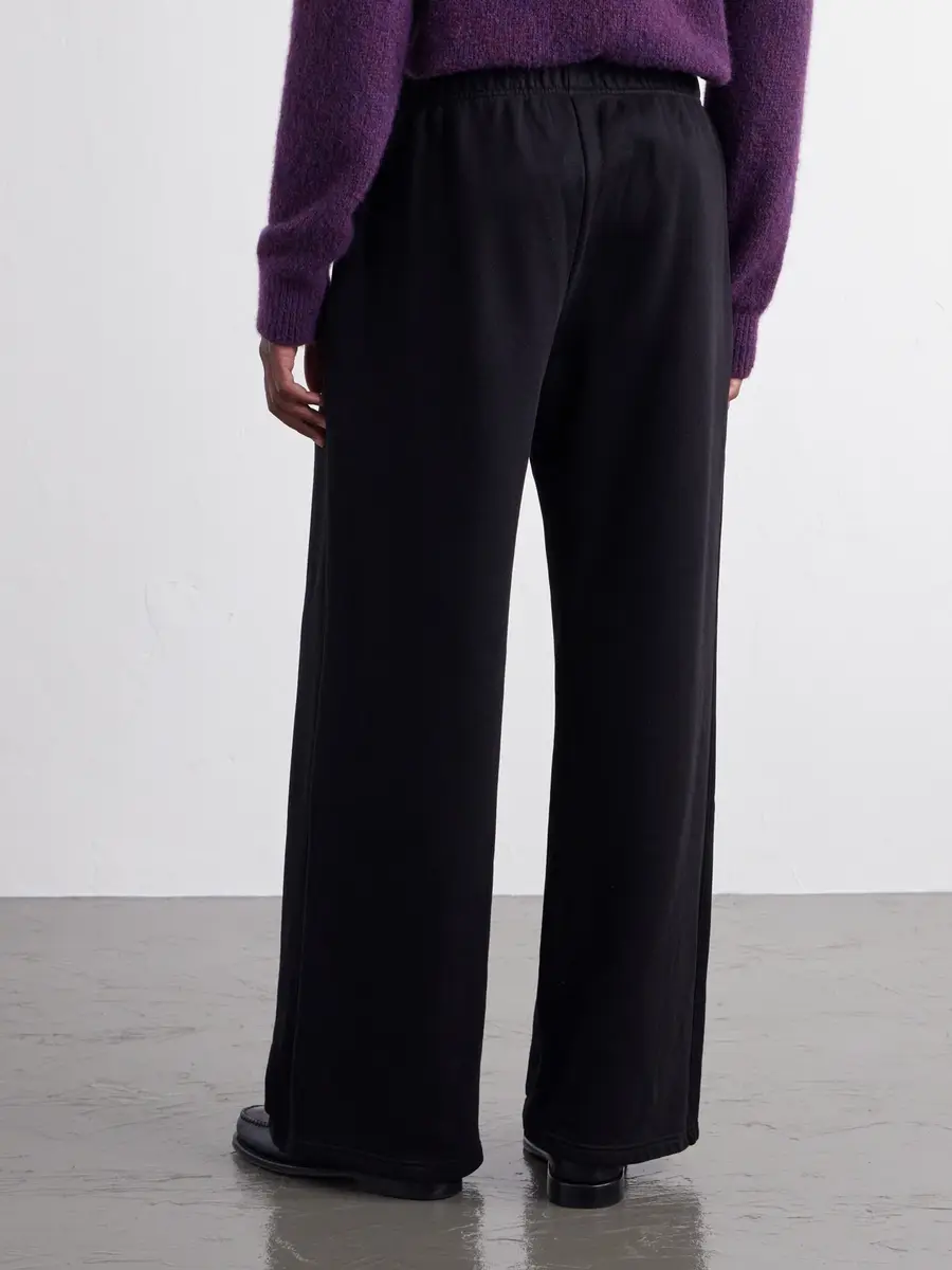 Les Tien Party Wide-Leg Garment-Dyed Cotton-Fleece Sweatpants - Men | Thumbnail 4 Les Tien Party Wide-Leg Garment-Dyed Cotton-Fleece Sweatpants - Men | Thumbnail 4