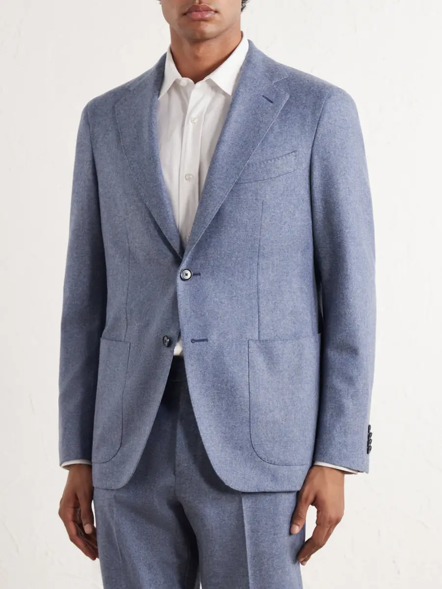 Caruso Wool and Cashmere-Blend Flannel Suit Jacket - Men | Thumbnail 3 Caruso Wool and Cashmere-Blend Flannel Suit Jacket - Men | Thumbnail 3