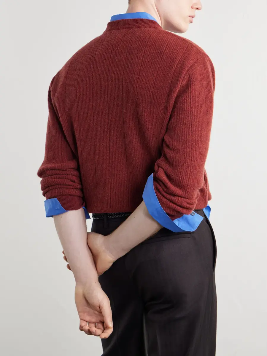Oliver Spencer Blenheim Wool Sweater - Men | Thumbnail 5 Oliver Spencer Blenheim Wool Sweater - Men | Thumbnail 5