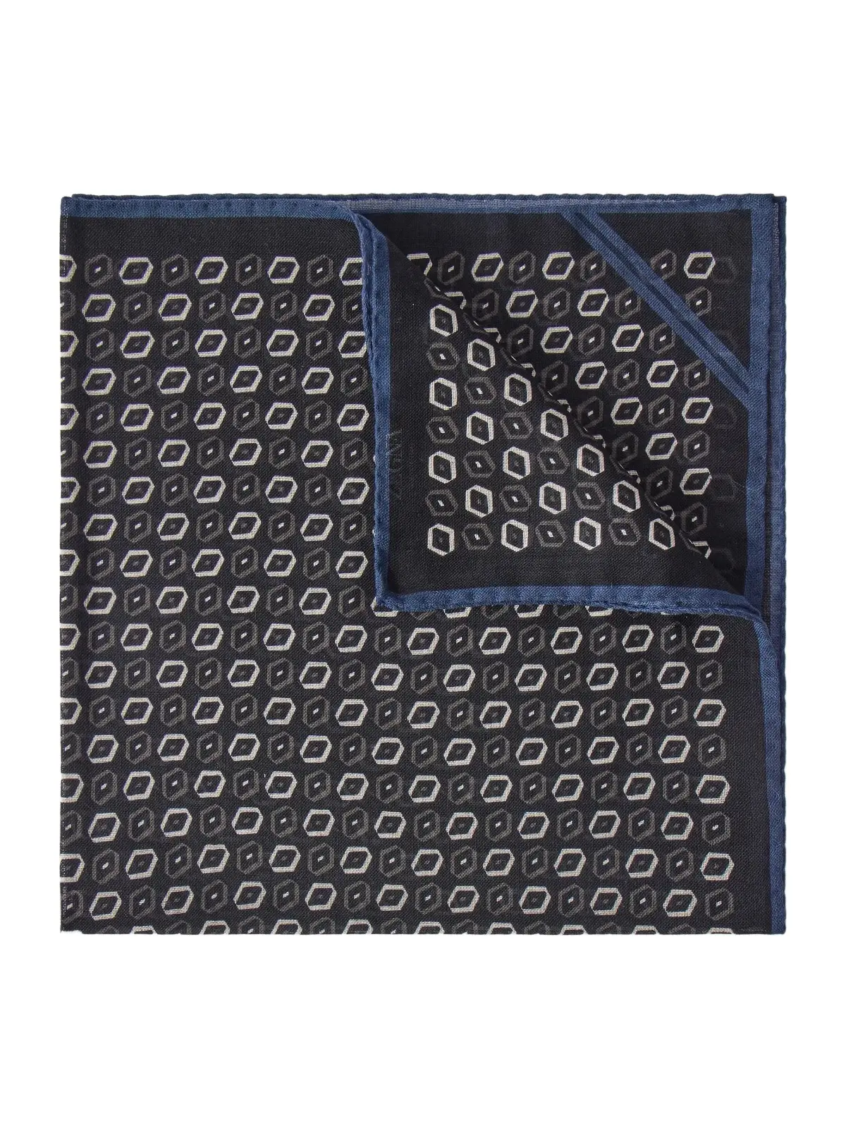 Zegna Printed Wool Pocket Square - Men