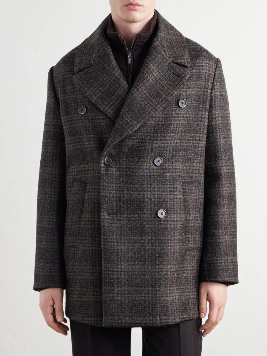 Barena Double-Breasted Prince of Wales Checked Wool-Blend Blouson Jacket - Men | Thumbnail 3 Barena Double-Breasted Prince of Wales Checked Wool-Blend Blouson Jacket - Men | Thumbnail 3