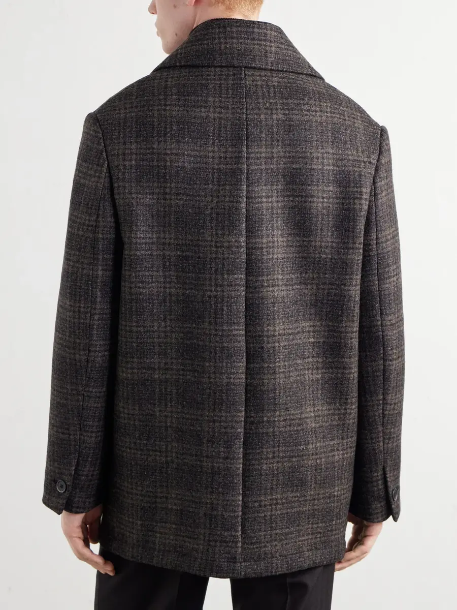 Barena Double-Breasted Prince of Wales Checked Wool-Blend Blouson Jacket - Men | Thumbnail 4 Barena Double-Breasted Prince of Wales Checked Wool-Blend Blouson Jacket - Men | Thumbnail 4