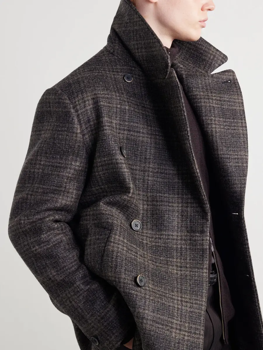 Barena Double-Breasted Prince of Wales Checked Wool-Blend Blouson Jacket - Men | Thumbnail 5 Barena Double-Breasted Prince of Wales Checked Wool-Blend Blouson Jacket - Men | Thumbnail 5