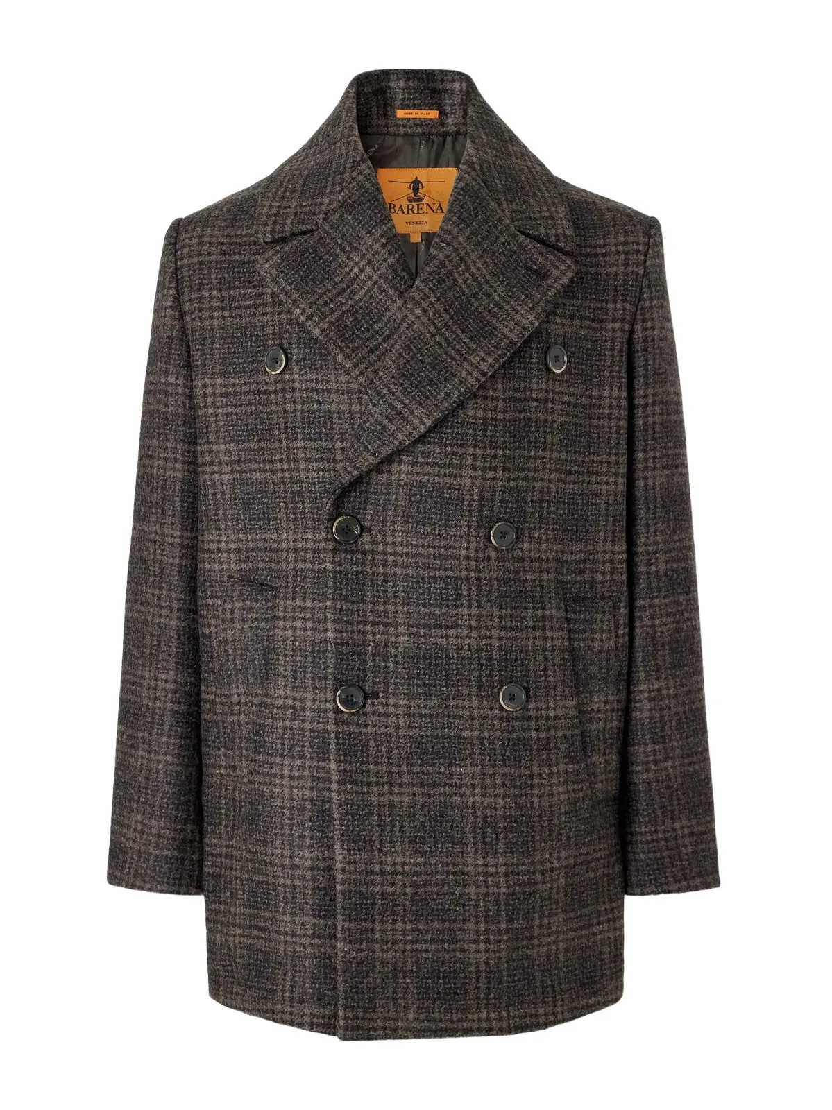 Double-Breasted Prince of Wales Checked Wool-Blend Blouson Jacket - Men Double-Breasted Prince of Wales Checked Wool-Blend Blouson Jacket - Men