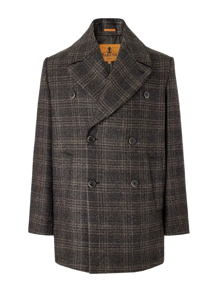 Barena Double-Breasted Prince of Wales Wool-Blend Blouson Jacket - Men | Image 1 Barena Double-Breasted Prince of Wales Wool-Blend Blouson Jacket - Men | Image 1
