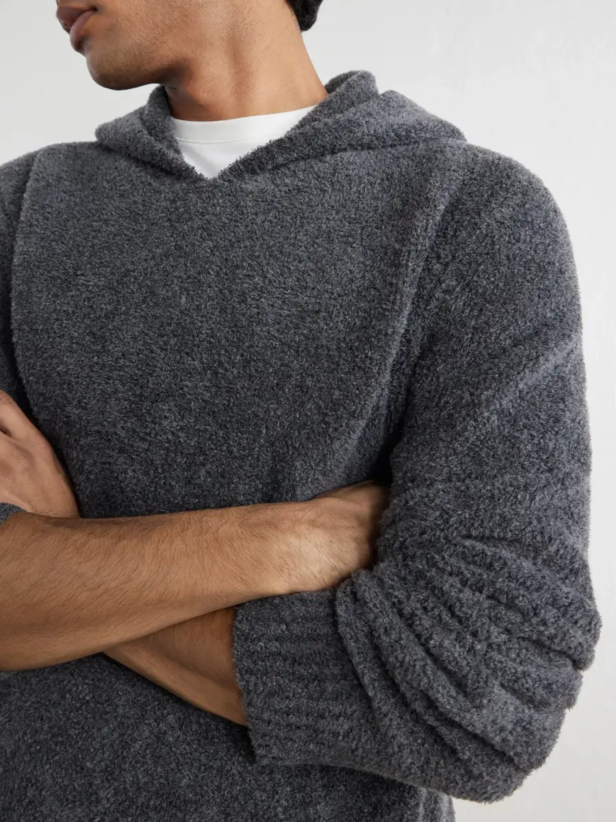 Gabriela Hearst Datum Cashmere and Silk-Blend Hoodie - Men | Thumbnail 5 Gabriela Hearst Datum Cashmere and Silk-Blend Hoodie - Men | Thumbnail 5