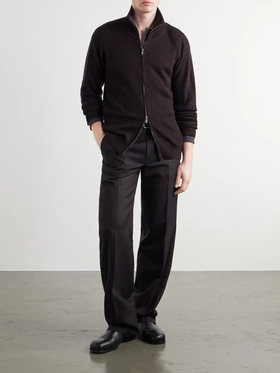 Barena Ribbed Virgin Wool Sweater - Men | Thumbnail 2 Barena Ribbed Virgin Wool Sweater - Men | Thumbnail 2