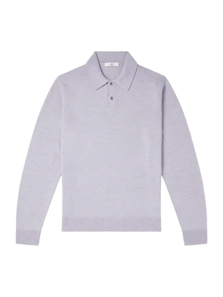 MR P. Merino Wool Polo Shirt - Men | Image 1 MR P. Merino Wool Polo Shirt - Men | Image 1