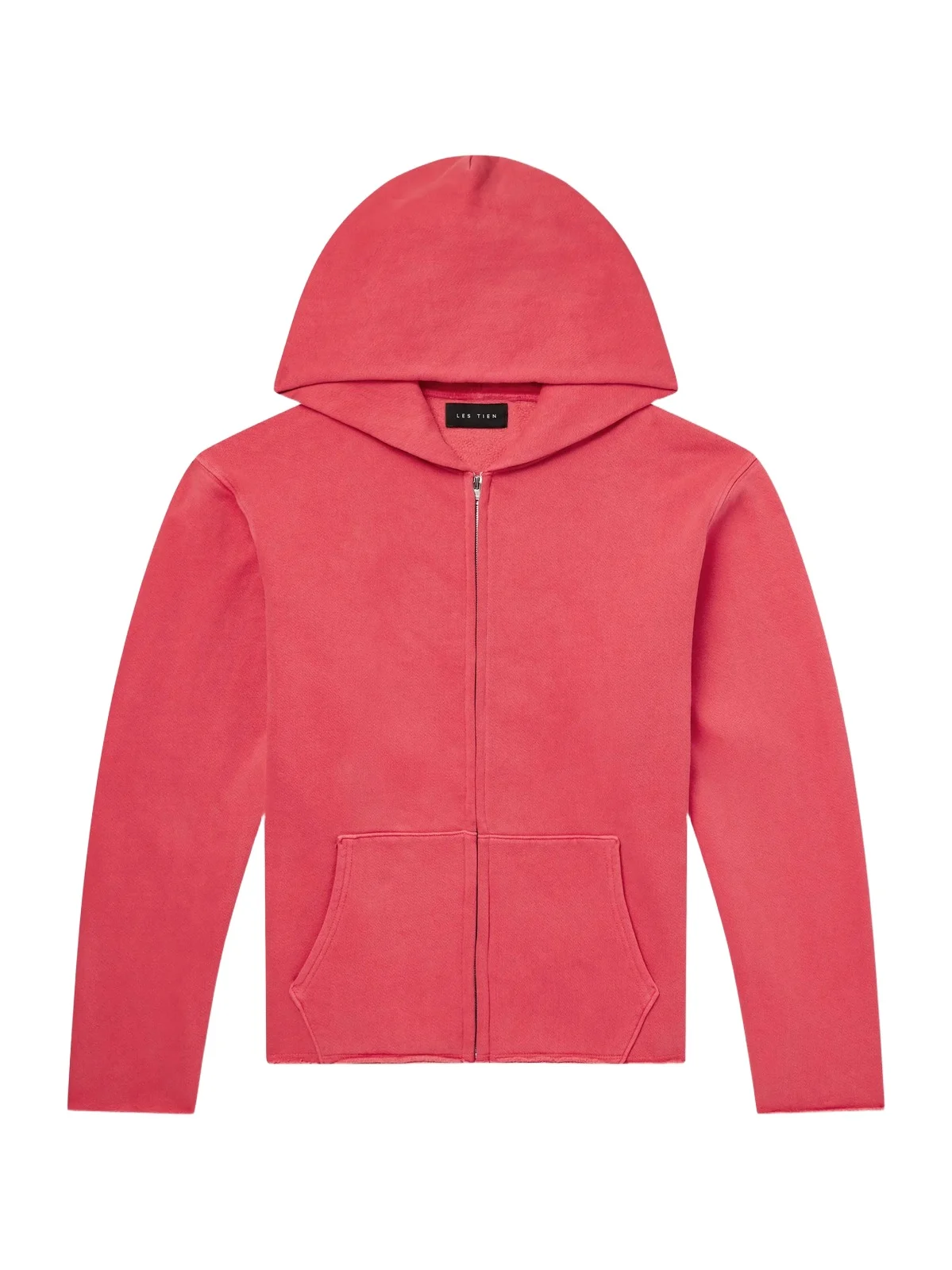 Les Tien Garment-Dyed Distressed Cotton-Jersey Zip-Up Hoodie - Men