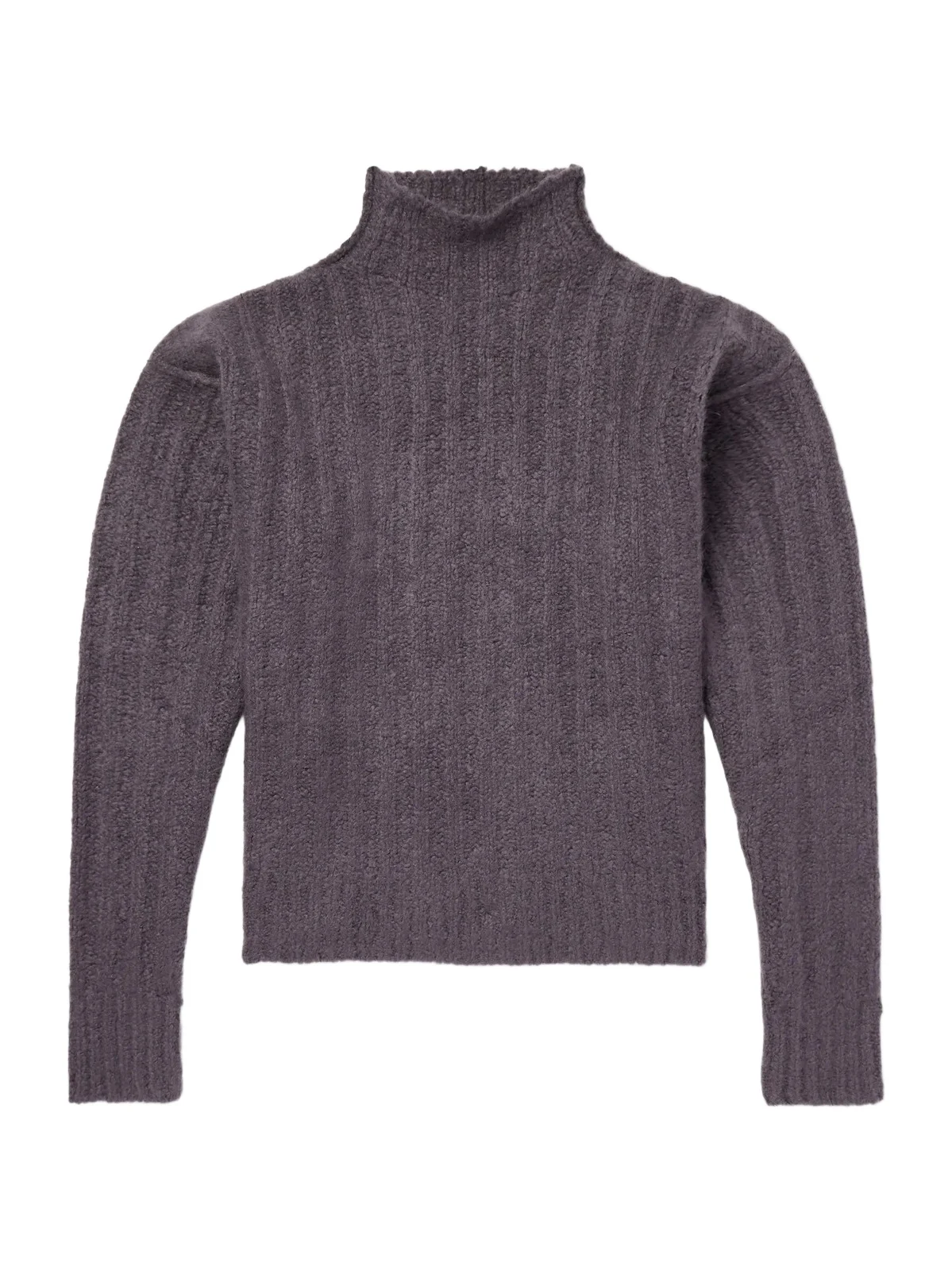 Rick Owens Ribbed Cashmere and Silk-Blend Rollneck Sweater - Men