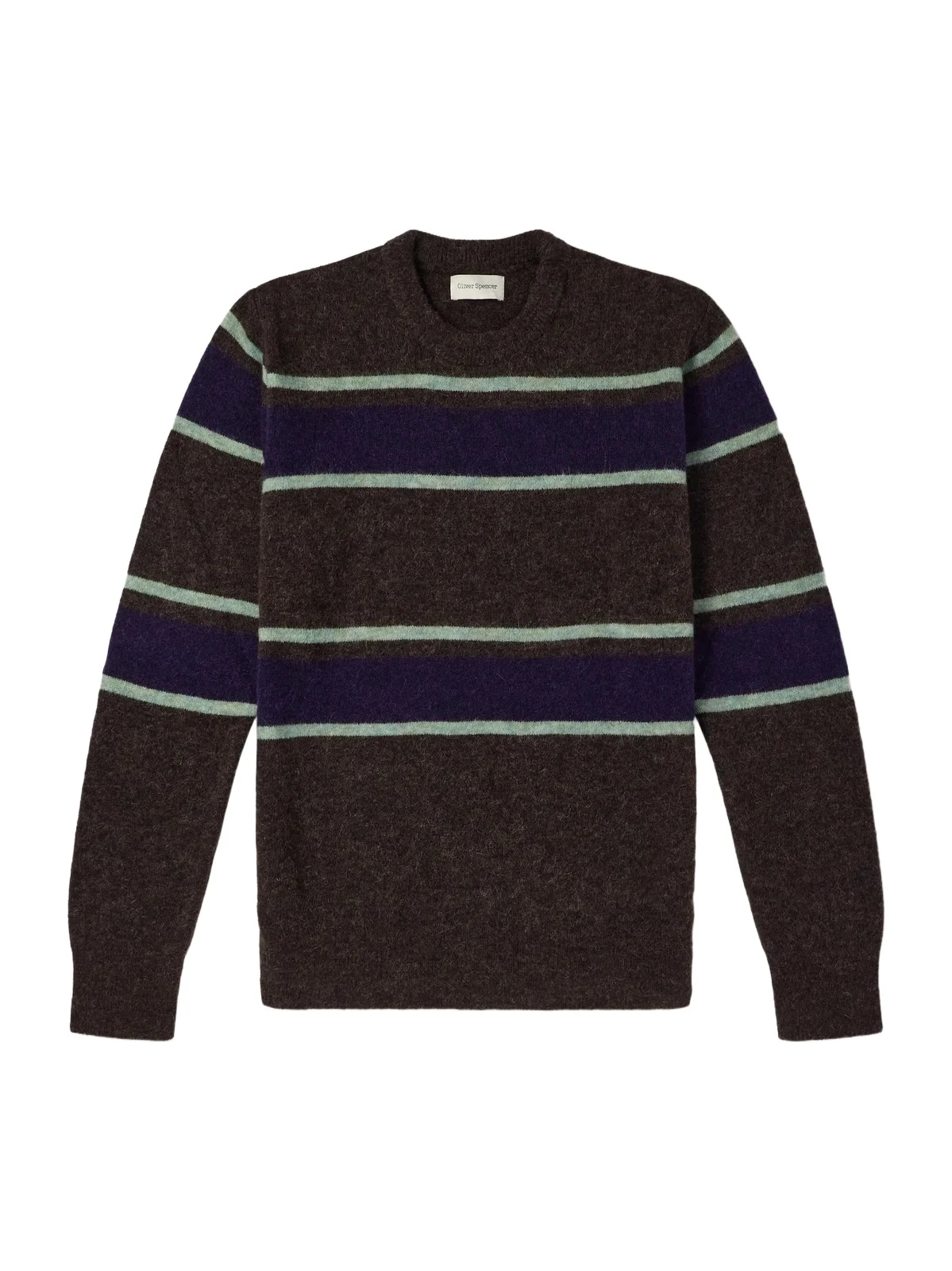 Oliver Spencer Blenheim Striped Wool-Blend Sweater - Men