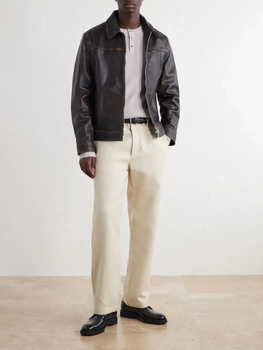 MR P. Straight-Leg Cotton and Cashmere-Blend Twill Trouser - Men | Thumbnail 2 MR P. Straight-Leg Cotton and Cashmere-Blend Twill Trouser - Men | Thumbnail 2