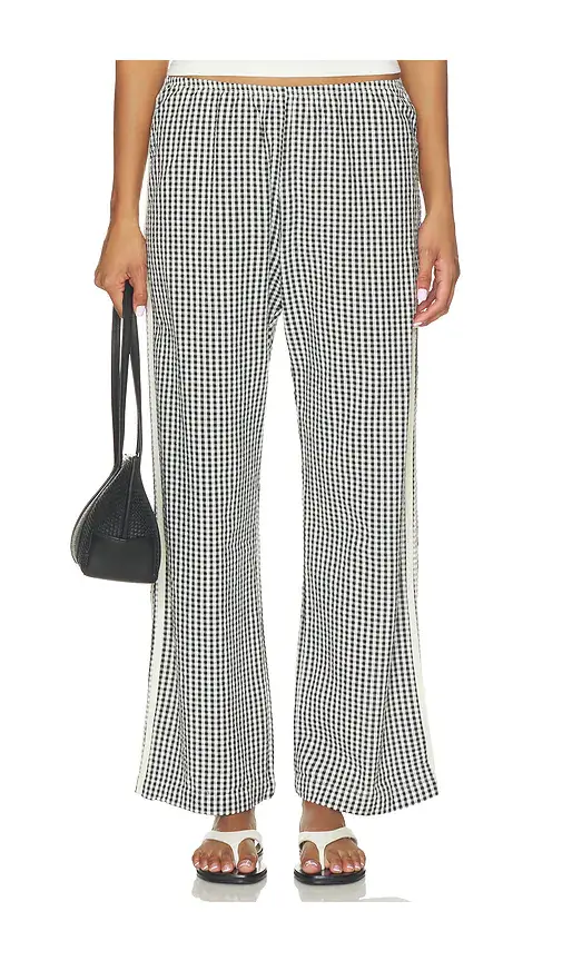 DONNI. The Cotton Gingham Stripe Crop Pant | Thumbnail 2 DONNI. The Cotton Gingham Stripe Crop Pant | Thumbnail 2