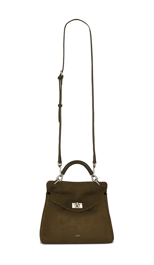 JW PEI Lucia Classic Faux Suede Top Handle Bag | Image 1 JW PEI Lucia Classic Faux Suede Top Handle Bag | Image 1